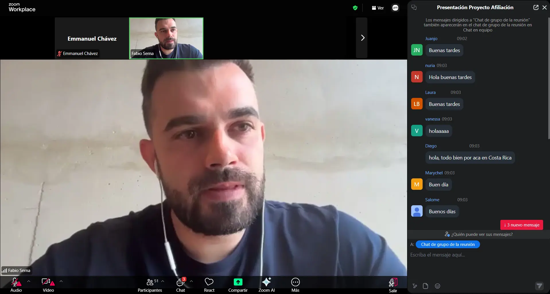 Clase en directo de Partner 360 por Zoom con alumnos conectados